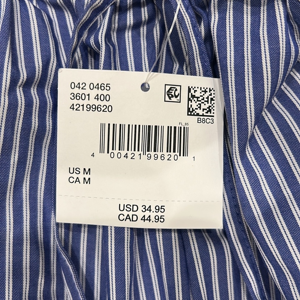 American Eagle Outfitters Blue Striped Pajama Pants - Picture 4 of 4